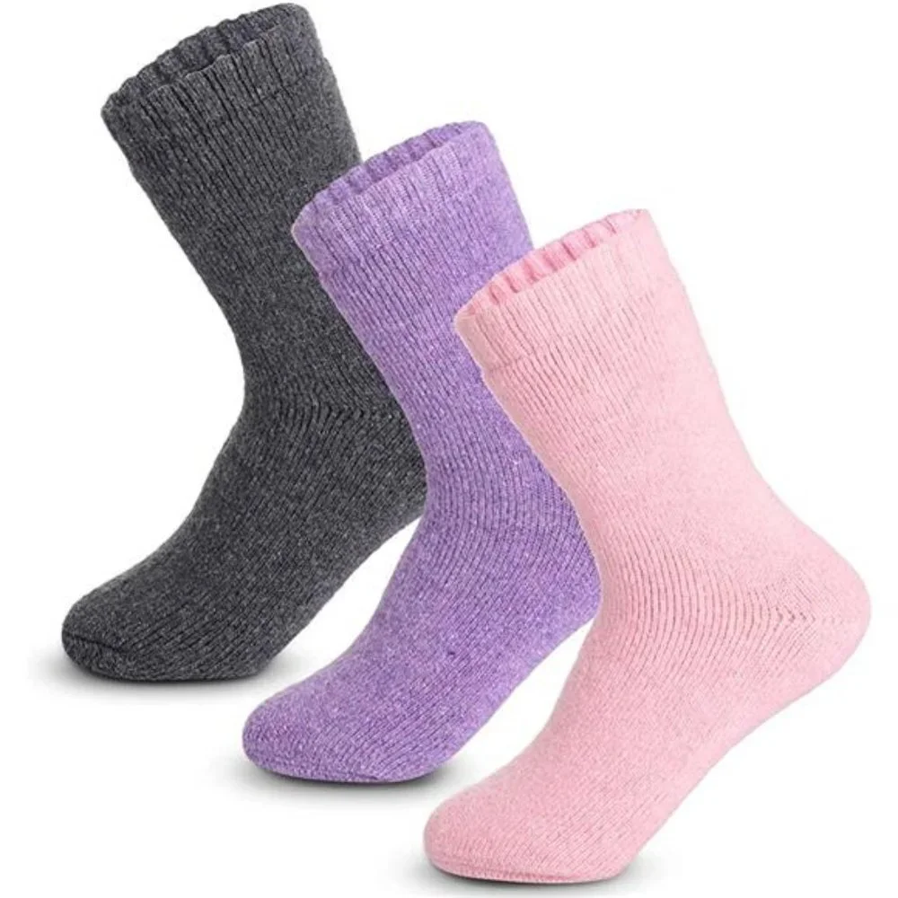 Women's Super Thick Wool Socks - Soft Warm Comfort Winter Socks (Pack of 3)